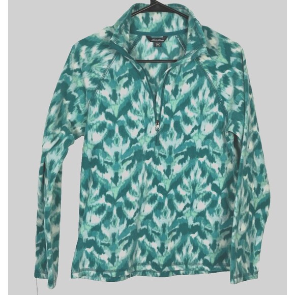 Eddie Bauer Tops - Eddie Bauer Womens Activewear Fleece 1/4 Zip top Size XS Multi Color